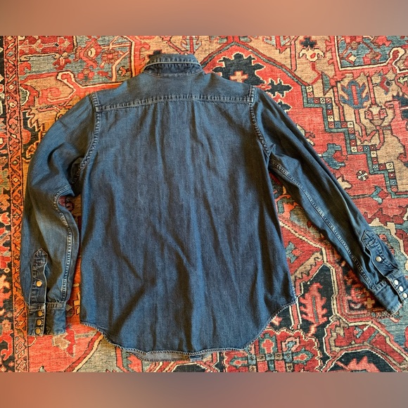 Vintage Polo Ralph Lauren Button Up Jean Shirt S/M - Picture 3 of 9
